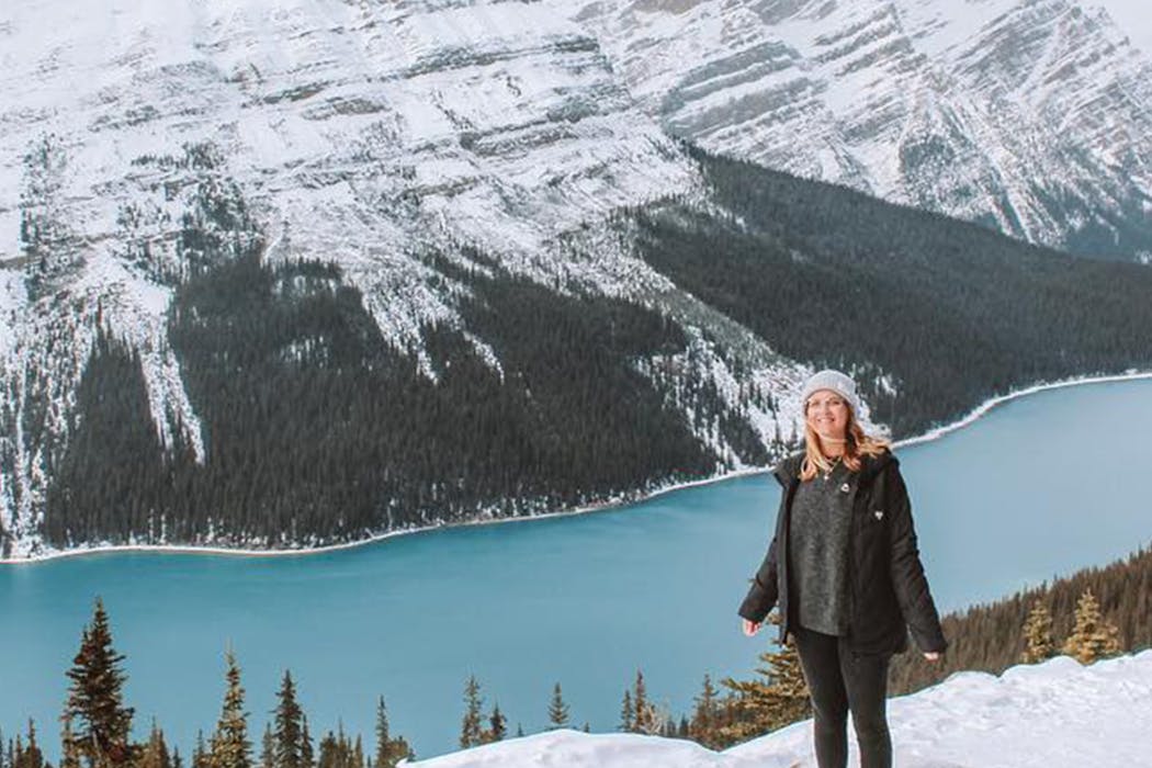 Abby McNeill at Peyto Lake—Banff National Park, Alberta, Canada