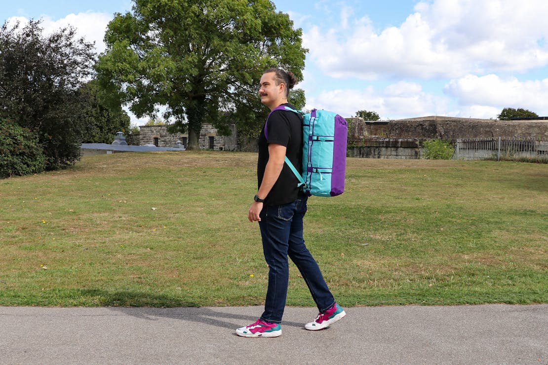 Wearing The North Face Base Camp Duffel As A Backpack In Essex England