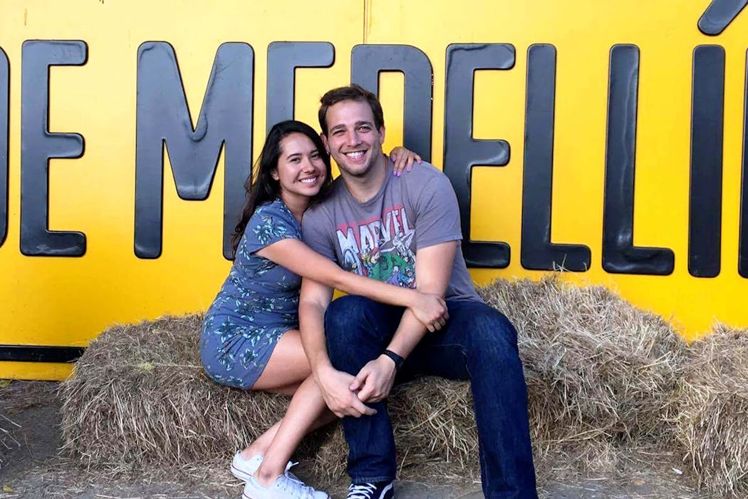 Natalie Avalos and Thomas Brown in Medellín, Colombia